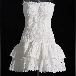 White mini dress nwt